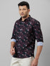 Mens Multicolour Geometric Printed Casual Shirt Full Sleeve With Spread Collar
