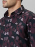 Mens Multicolour Geometric Printed Casual Shirt Full Sleeve With Spread Collar