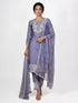 Cream kurti with dupatta