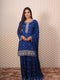 Heavy Zardozi Work Blue Kurti