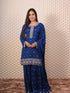 Heavy Zardozi Work Blue Kurti