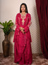 V NeckLine Embroidery Indo Western Set