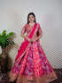 Pink Lehenga With Machine Work