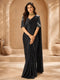 Elegant Black Silk Saree with Designer Blouse | Premium Party Wear Saree