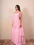 Pink Kurti with Heavy Embossed Work