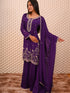 Purple Kurti with Heavy Sequin Work