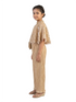 Fawn Embellished Co-Ord Set for Girls – Organza Base Festive Party Wear Outfit