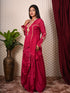 V NeckLine Embroidery Indo Western Set