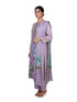 Lavender Purple Floral Printed Kurti Set with Dupatta for Women – Elegant Ethnic Wear