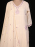 White Kurti set with Sequin & Thread Work