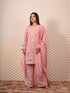 Pink Kurti with Moti & Thread Work