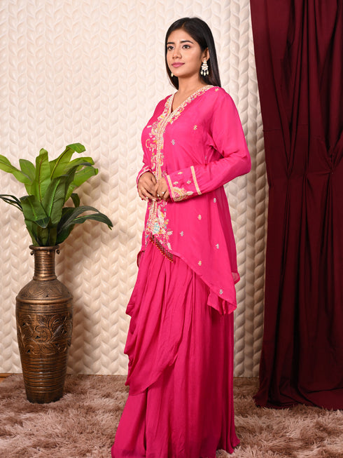 Thread & Tassel Work Indo-western Set