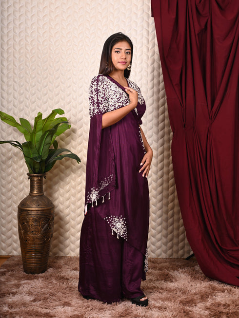 Indo-western set Thread & Moti Work