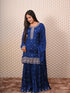Heavy Zardozi Work Blue Kurti