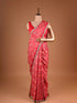Red Saree with Sequin and Kardana Work