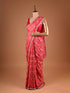 Red Saree with Sequin and Kardana Work