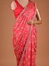 Red Saree with Sequin and Kardana Work