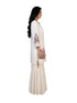 Cream Floral Embroidered Kurti with Pants for Women – Elegant Ethnic Wear
