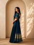 Designer Saree with Embroidered Border & Matching Blouse
