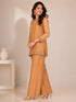 Elegant Mustard Embroidered Sharara with Intricate Embellishments