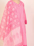 Pink Kurti set with Glass Work