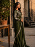 Emerald Green Embroidered Designer Saree with Elegant Blouse