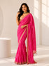 Rani Color Designer Silk Saree with Embroidered Border