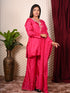 Pink Indo-western set with Sequin