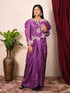 Seqin & Embroidered indo-western Set