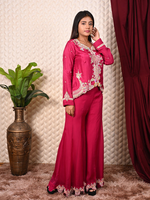 Sweetheart Neck Zardozi Co-ord Set