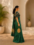Elegant Green Silk Saree with Designer Blouse | Premium Party Wear Saree