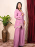 Embroidered V-Neck Kurti Pant Set