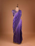 Elegant Purple Saree with Intricate Kardana Sequin Detailing