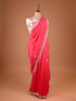 Designer Red Saree Featuring Sequin and Moti Embroidery