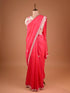 Designer Red Saree Featuring Sequin and Moti Embroidery
