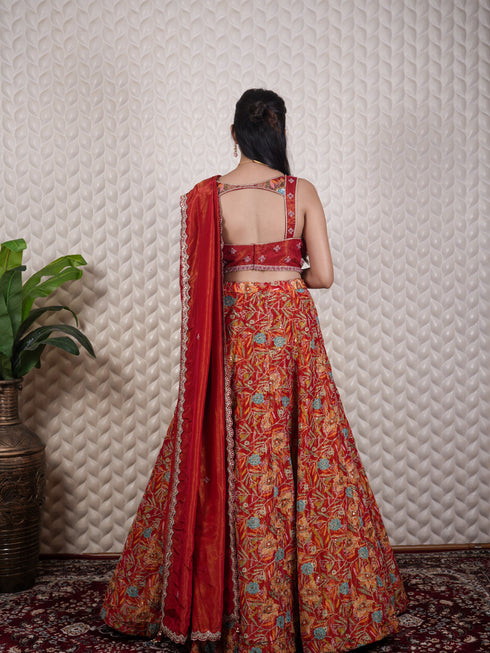 Zari & Sequin Embroidered Fancy Lehenga