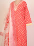 Red Kurti set with mirror work