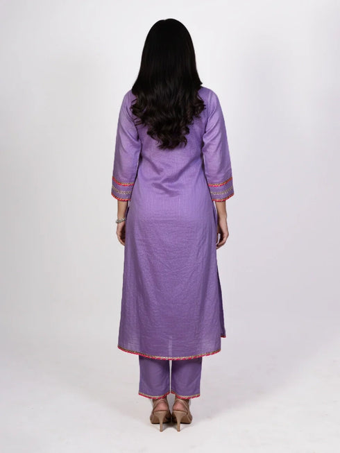 Beige kurti with dupatta