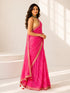 Rani Color Designer Silk Saree with Embroidered Border