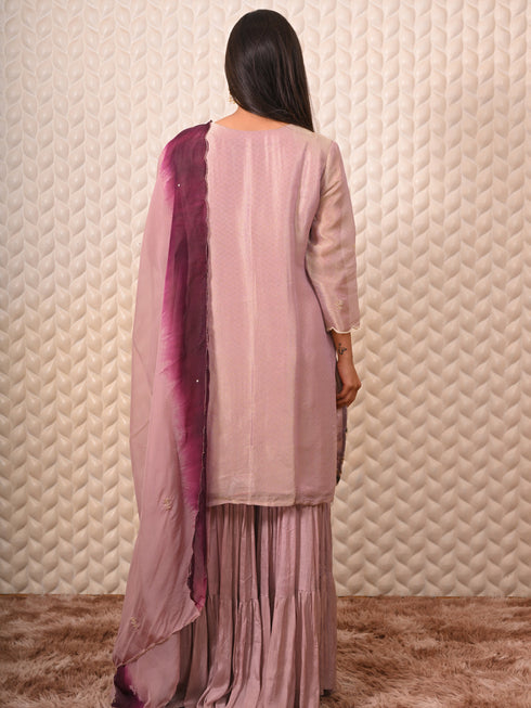 Zardozi Work Purple Kurti