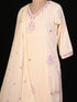 White Kurti set with Sequin & Thread Work