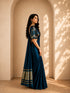 Designer Saree with Embroidered Border & Matching Blouse