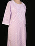 Purple Embroidered kurti set