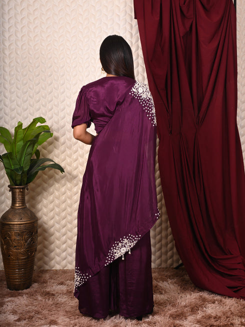 Indo-western set Thread & Moti Work