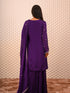 Purple Kurti with Heavy Sequin Work