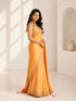 Orange Embroidered Designer Saree for Women with Elegant Border Work