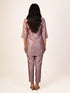 Purple Printed Co-Ord Set for Women – Elegant Casual Ethnic Outfit