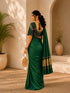 Elegant Green Silk Saree with Designer Blouse | Premium Party Wear Saree