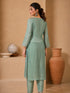 Elegant Green Embroidered Sharara