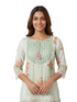 Green Muslin Co Ord Set for Women